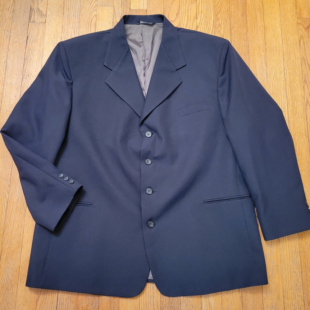 Falcone 48R Blazer Navy Blue USA Professional Suit Jacket Sport Coat